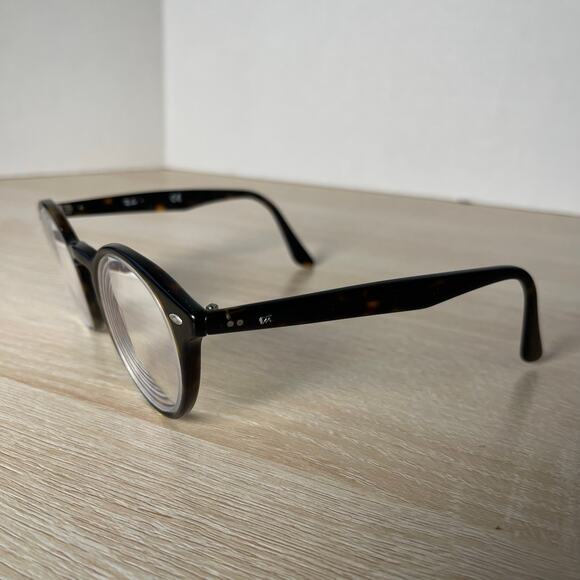 Ray-Ban RB2180-V 2012 Eyeglasses Round Dark Brown PARTS Only 49-21-145 - Picture 4 of 9